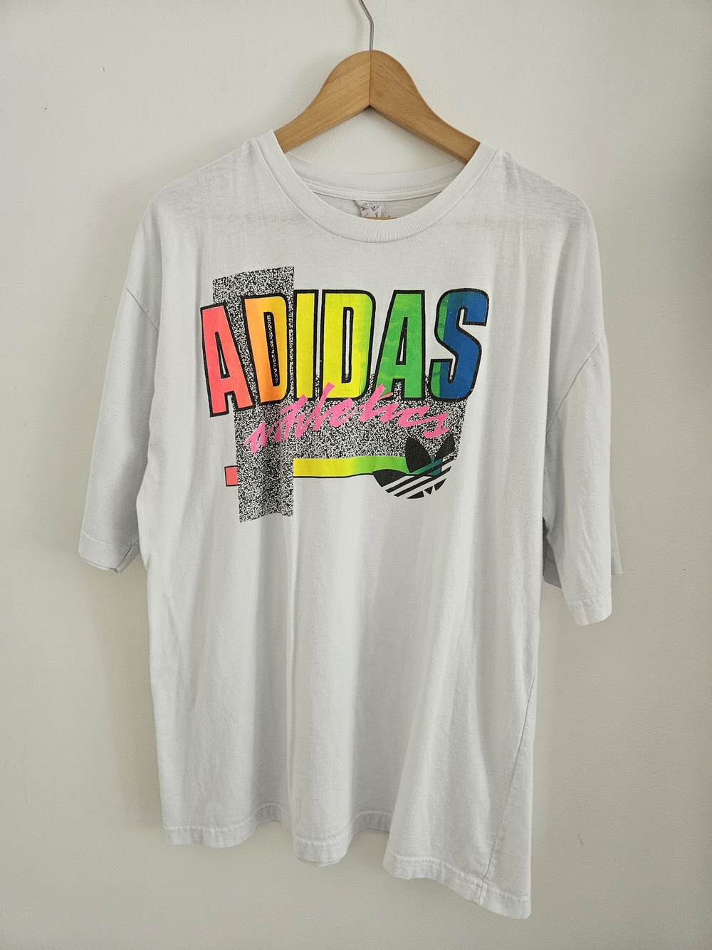 Vintage Adidas Shirt Mens Extra Large Colorful Logo 90s